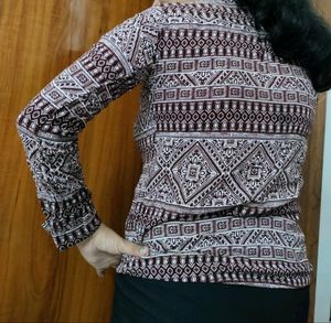 Floral Print Blouse( Top)