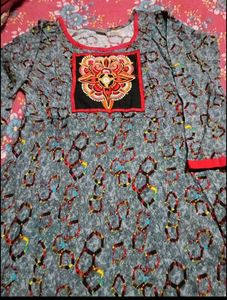Beautiful Printed Anarkali Gown