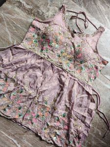NEW Elegant Lavender Peplum Kurta Set