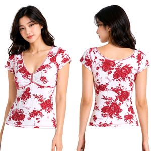 Floral Print V-Neck Top