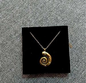 Spiral Pendant Necklace ( Anti tarnish)
