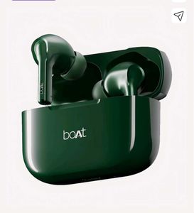 Boat Green Wireless Earbuds with one missing