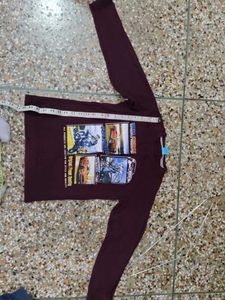 wool ,Cool Graphic Print Long Sleeve Tee