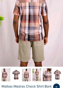 Best summer cotton Weird Fish Plaid Casual Shirt