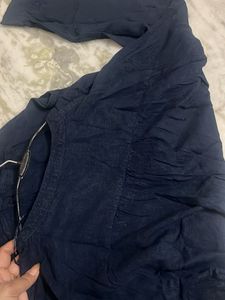 Classic Navy Blue Long Sleeve Top