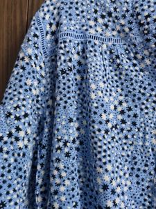 Marks &amp; Spencer Blue Printed Peplum Top
