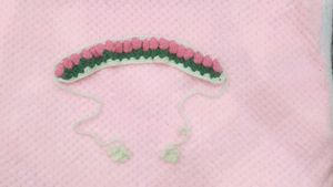 tulip crochet headband