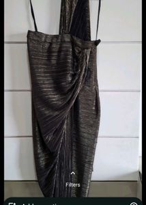 Elegant Black Halter Neck Top with ready to wear s