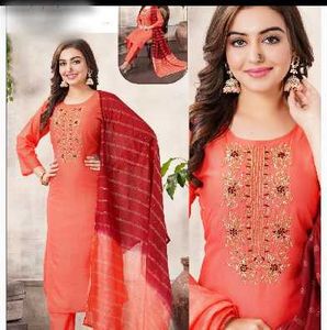 Embroidered Orange suit