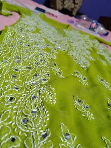 Stunning Green Embroidered Kurta