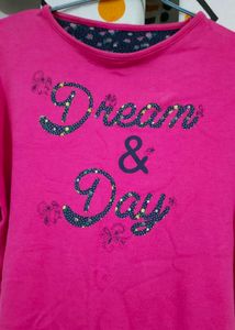 Pink Casual Tee
