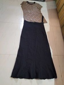 Stylish Skirt and Top Set