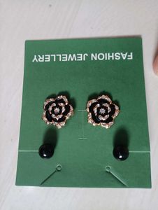 Elegant Rose Stud Earrings