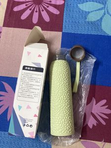 Stone Pattern Hard Plastic Cover Glass Water Bottl