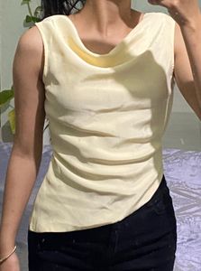 Cowlneck Satin Tops