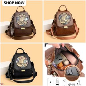 Boho Elephant Print Backpack