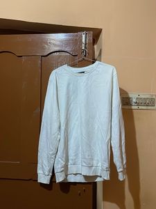 Classic White Crewneck Sweatshirt