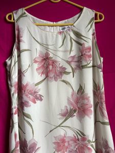 Y2K Floral Print Sleeveless Midi Dress