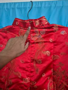 Red Chinese Style Dragon Dress