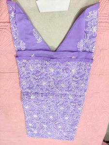 Elegant Lavender Chikankari Kurta 🆕✨🌸💜