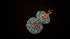 Handmade Crochet clip on earrings