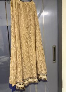 Elegant Navy Blue Embroidered Frock