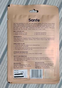 Sanfe Papaya Facial Sheet Mask