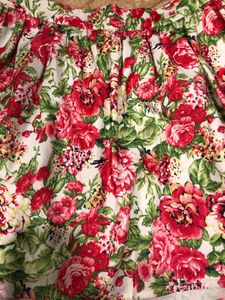 Vintage Floral Mini Skirt