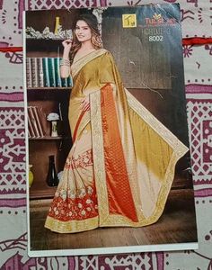 Elegant brown colour party wear saree🟤😍