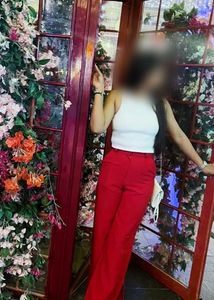 Stylish Red Wide Leg Pants
