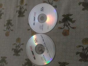 combo of 6 Blank  &amp; 2 filled with songs CD's