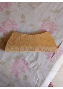 Elegant Gold Clutch Bag