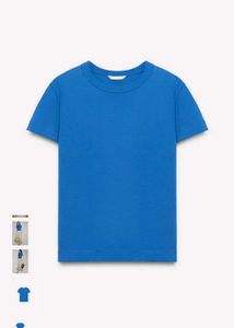 Vibrant Blue Interlock Short Sleeve T-Shirt