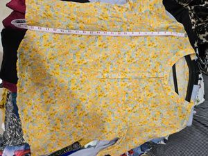 Yellow Floral Print Tunic