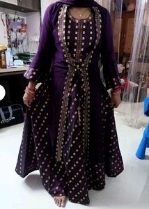 Top Skirt With Shrug  Dupatta Blouse  Back Zip