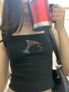 Sparkly Martini beadwork Crop Top