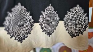 Black Dress with Lace Detail