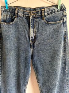 Vintage Wash Wide Leg Jeans