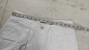 White Wide Leg Cropped Pants