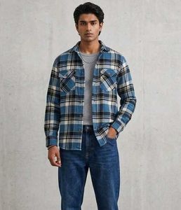 Zara Blue Flannel Shirt