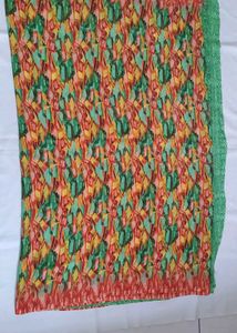 multi color Geometric print saree