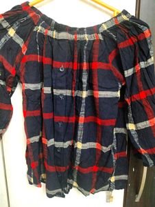 ❤️🖤 Stylish Red &amp; Black 2-Way Checkered Top 🖤❤️