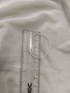 Hoop Earrings Silver Colour
