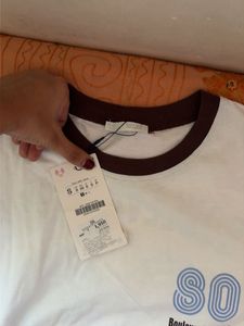 ZARA Cream 'SO Boulevard Ave, LA' T-Shirt