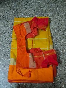 Price dropped Vibrant Yellow &amp; Orange blouse