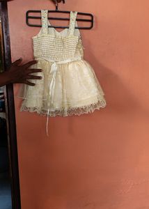 Cream Colour Frock Available