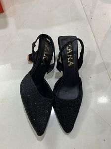 Sparkling Black Heels size 38