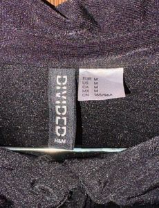 COMBO!! Y2K chatpate Top/Black Ruched Shirt