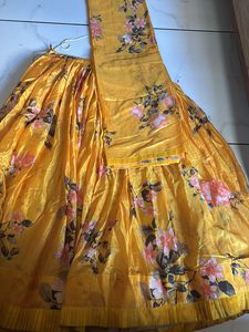 Floral Yellow Lehenga