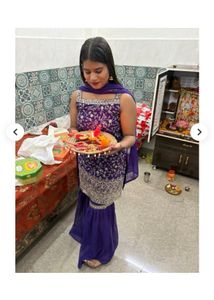 Embroidered Lehenga Choli Set (sharara)
